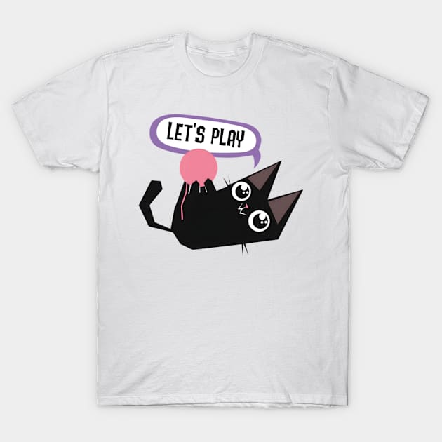 vintage-cat-lets play T-Shirt by soorney